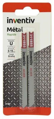 Lames métalliques Inventiv, lot de 3
