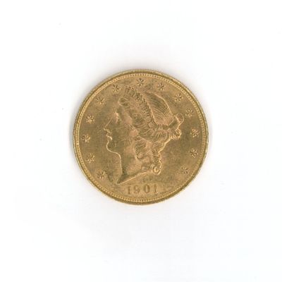 an image of a gold coin on a white surface