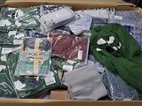 a box full of clothing and other items in it