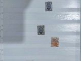a picture of a refrigerator with a lot of stamps on it