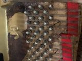 a close up of the keys on a piano