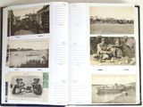 an open book with pictures of people on the pages