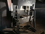 a chair that is sitting on a table in a room