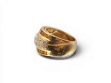 an image of a gold ring with diamonds on a white background