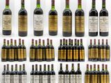 une pile de bouteilles de vin empilées les unes sur les autres