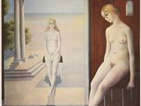 une image représentant un tableau où l'on voit une femme assise sur une chaise à côté d'un homme