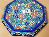 a decorative box with a number on it sitting on a table