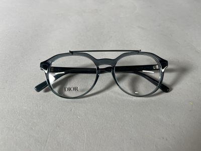 christian dior eyeglasses with black frames and clear lens lenses