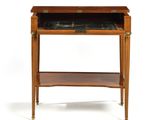 an image of a side table with a marble top