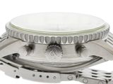 the back of a watch with a white dial on a white background