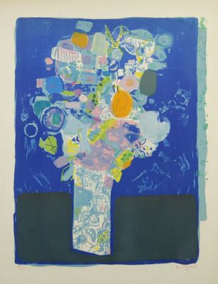 Roger BESOMBES (1913 - 1994). Bouquet.