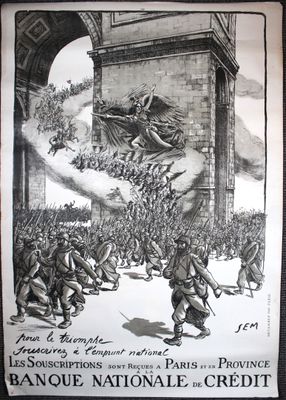 une image d'une affiche publicitaire pour le Crédit national français