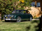 une voiture verte garée dans l'herbe