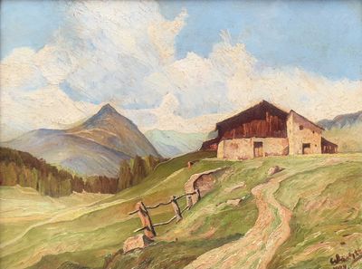 WACHTER (XIX-XXe siècle) Paysage suisse