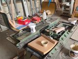 a picture of a workbench with a lot of tools on it