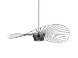 a black and white drawing of a fish shaped light fixture