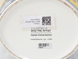 an image of a close up of a plate with a label on it