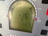a close up of a speedometer on a motor bike