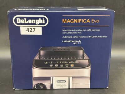 packaging of delongua magnifica evo coffee maker