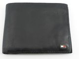 portefeuille en cuir noir sur fond blanc