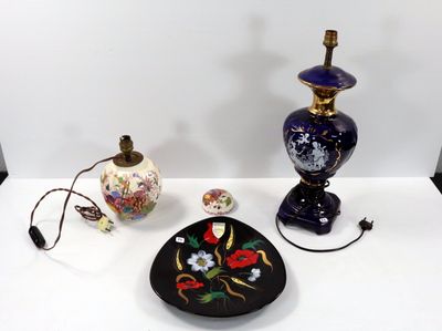 deux lampes posées l'une à côté de l'autre sur une table