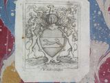 a picture of a drawing of a coat of arms on a piece of paper
