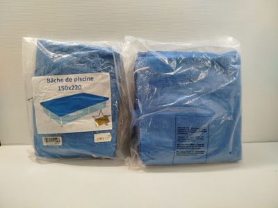 Lot de 2 - BESTWAY - Bâche de piscine - 150x220 - Protection…
