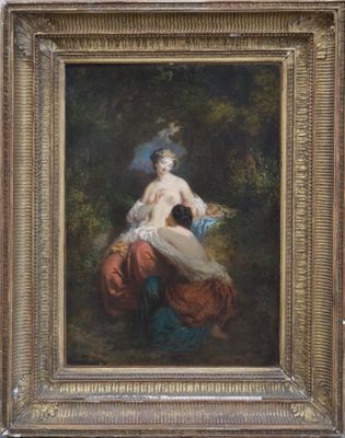 an image of a painting of a woman holding a child