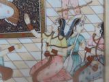 a picture of a painting on the wall of a room
