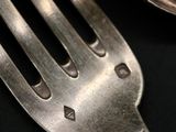 a fork and a spoon sitting on a table