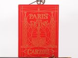an image of a red book with a sword on top of it