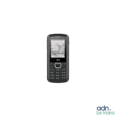 a picture of a cell phone with a picture of a man on it
