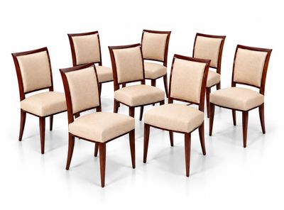 lot de six chaises de salle à manger avec assise rembourrée beige rembourrée rembourrée rembourrée rembourrée rembourrée rembourrée