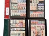 several different types of stamps are in a binder on a white background