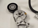 a couple of wheels and a pulley on a table