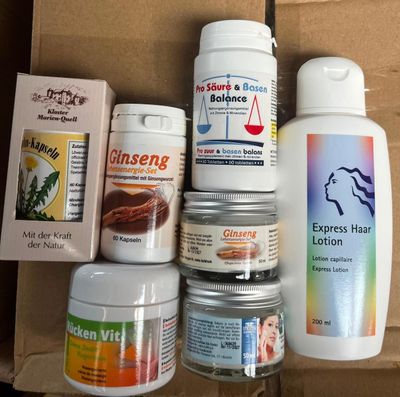 many different types of hair care products in a box