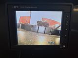 a picture of a television screen showing a picture of a plane