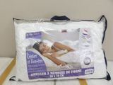 pillow with a picture of a woman laying on it