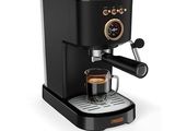a close up of a coffee machine on a white background