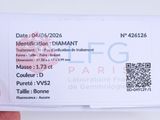 a person holding up a fake id card with a qr code