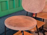 a chair that is sitting on top of a table