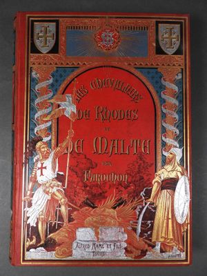 un vieux livre sur lequel figure l'image d'une femme et de deux hommes