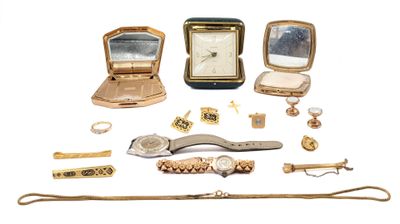 many different types of jewelry on display on a white surface