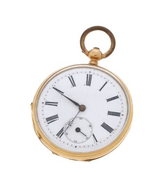 une vieille montre de poche dont le cadran est orné de chiffres romains