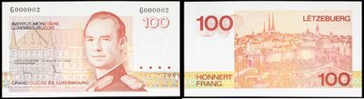 two pictures of a picture of a bank note with a picture of a man ' s face on it