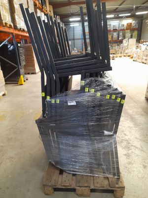1 Lot DE 24 Chaises Noires Prix ConstatÉ : 21,99€ UnitÉ
