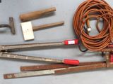 a lot of tools that are laying out on the table