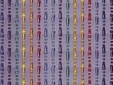 une image représentant un motif multicolore de perles sur fond violet
