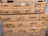 several boxes stacked on top of each other on a pallet