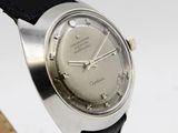 an image of a wrist watch with a black leather band